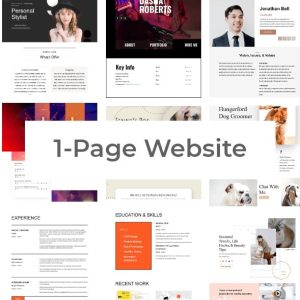 1-page website package